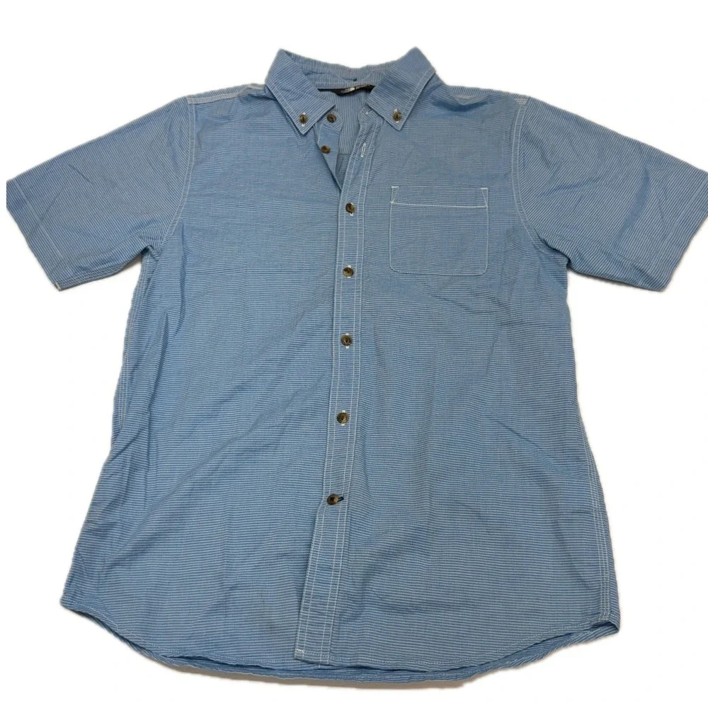 The North Face Shirt Mens Small Blue Button Down Gorpcore Outdoor
